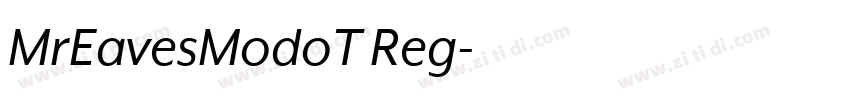 MrEavesModoT Reg字体转换